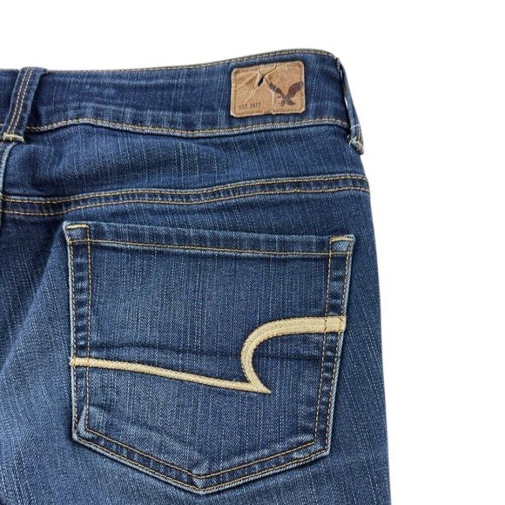 American Eagle Artist Crop Jeans Low Rise Size 6 - Picture 10 of 10